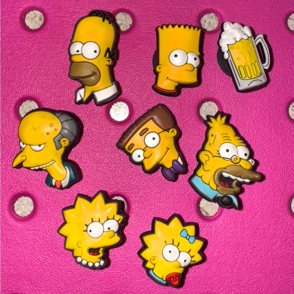 The Simpsons Croc Charms Set